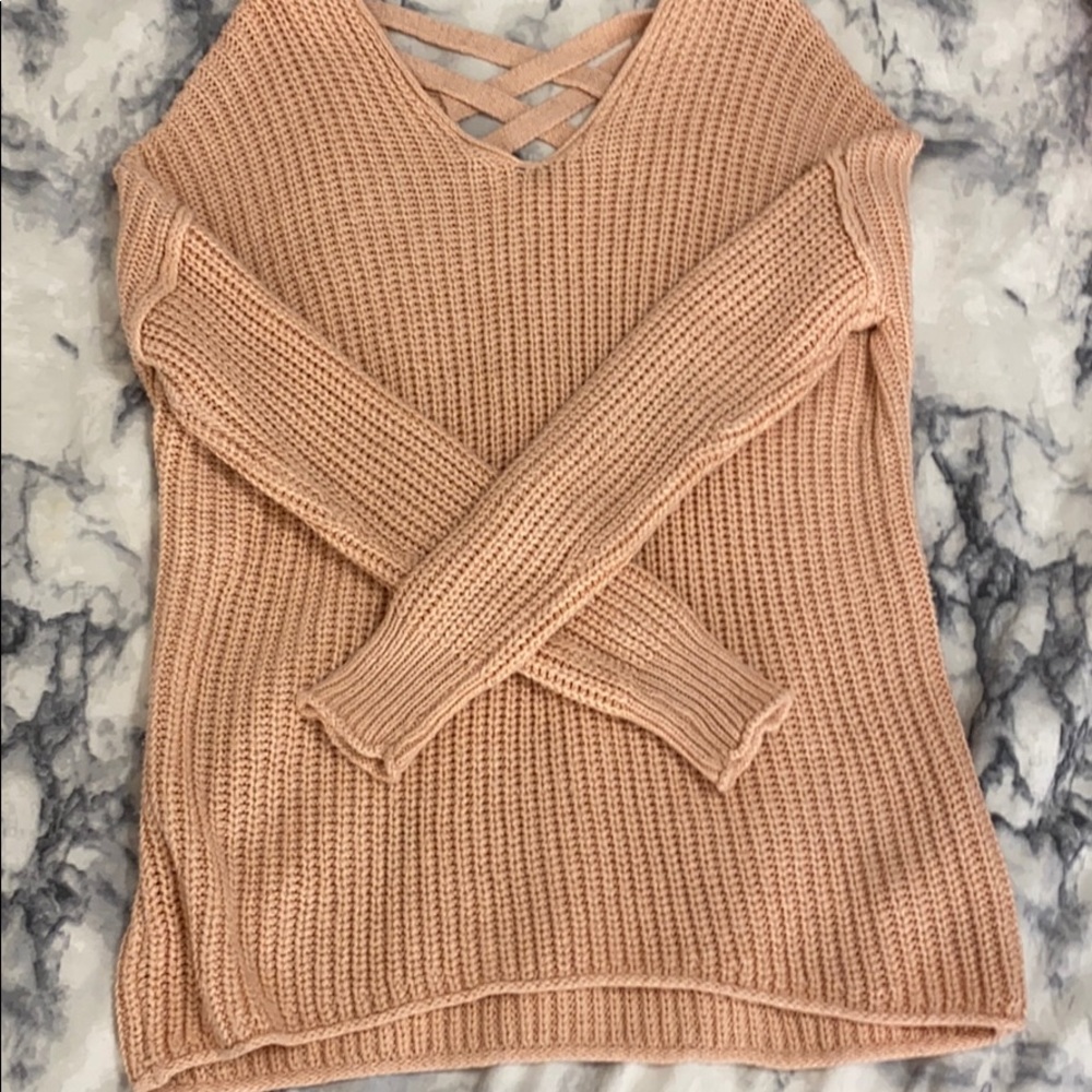 Pink sweater